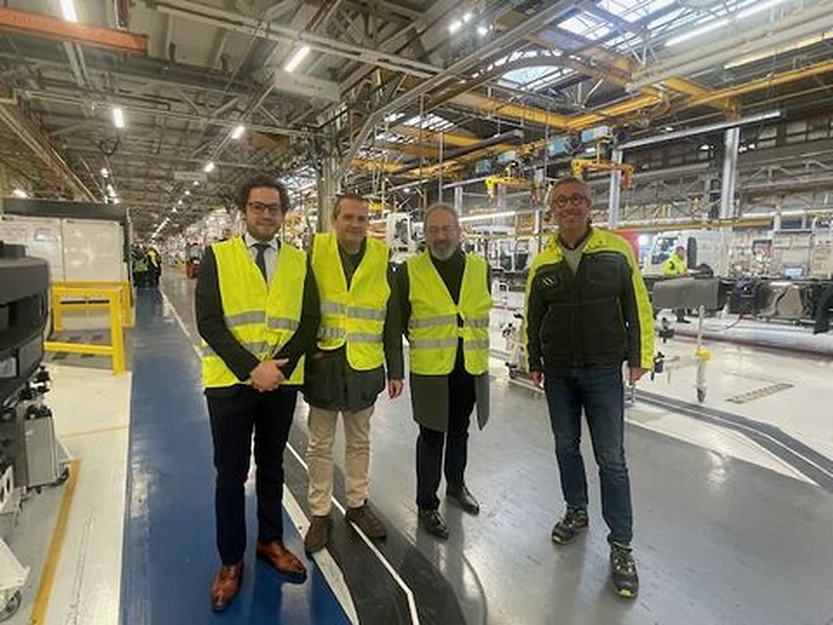 La visite de l'usine Renault Trucks